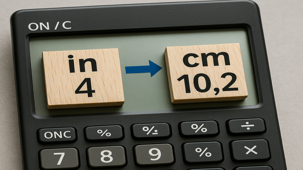 pouces en centimètres