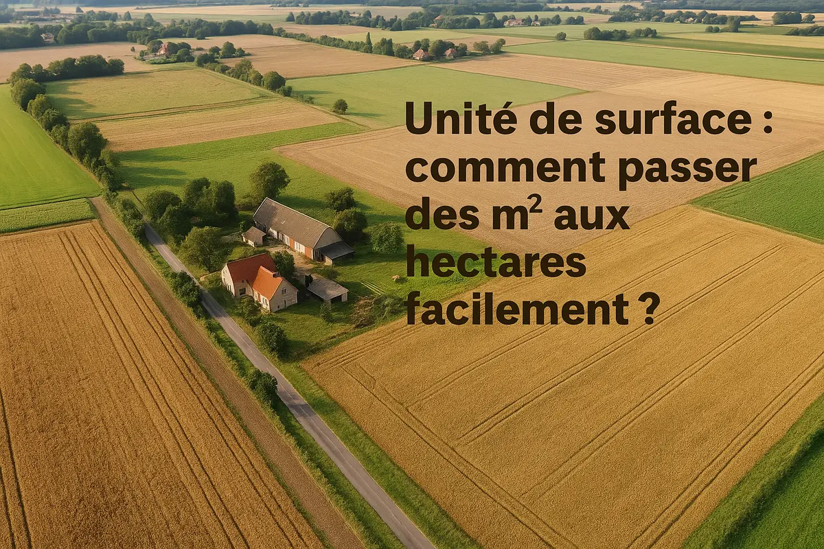 convertir les m² en hectares